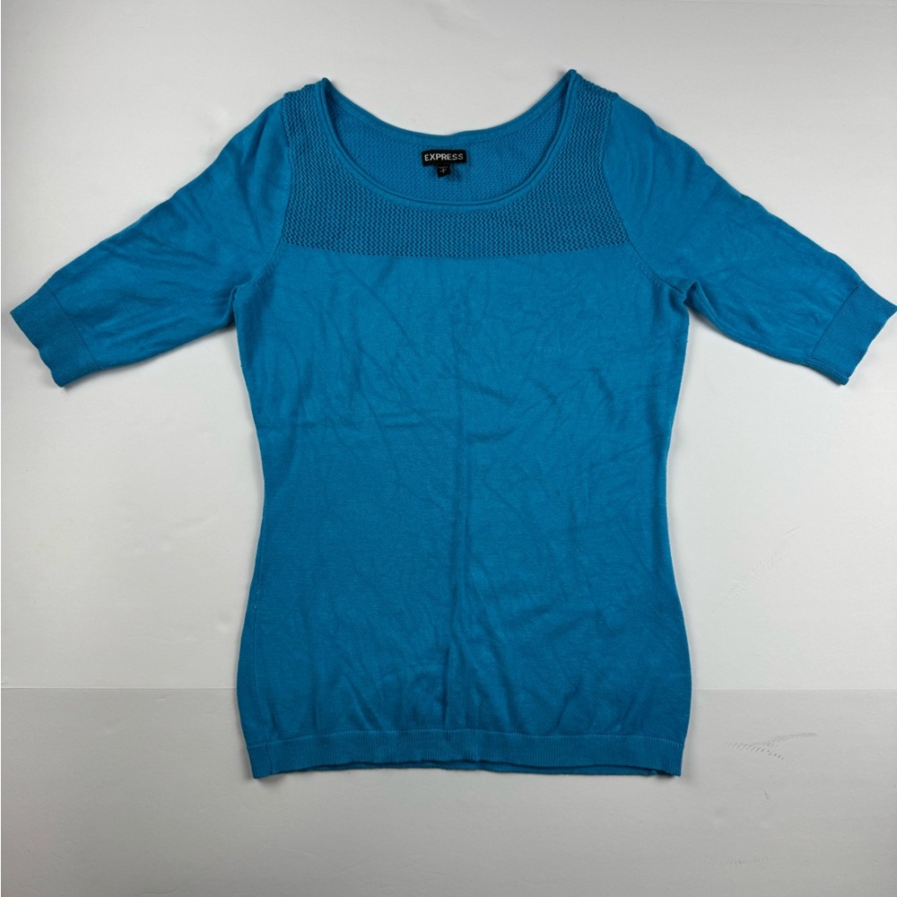 Express light Blue Knit Sweater size small petite